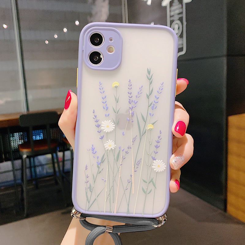 Lavender Floral Lanyard Phone Case Lanyard Phone Case XSMAX Cover Lavender Floral Lanyard Phone Case Lanyard Phone Case XSMAX Cover